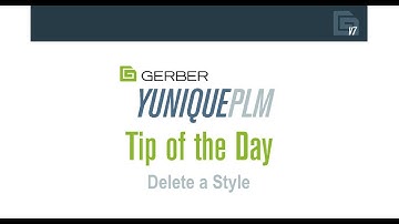 YuniquePLM Tip of the Day: Delete a Style