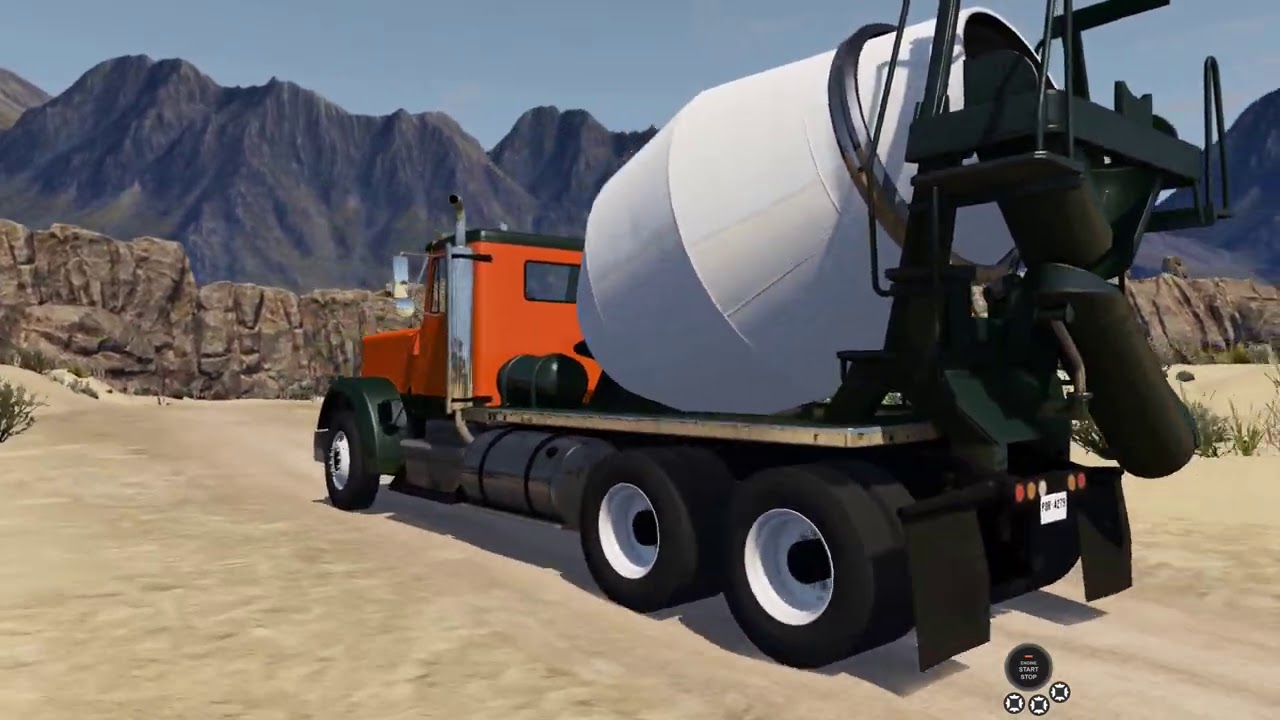 BeamNG Drive Concrete Truck on the Desert Trails Map Part 2 YouTube