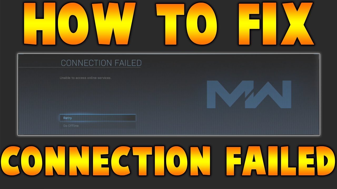 Connecting failed. Fix connection