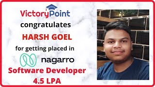 Harsh Goel (Placed in Nagarro)