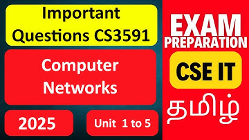 Computer Networks Important Questions | Tuesday Exam | Anna University 2025