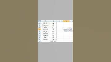 Sumif Formula in MS Excel Tips & Tricks #short
