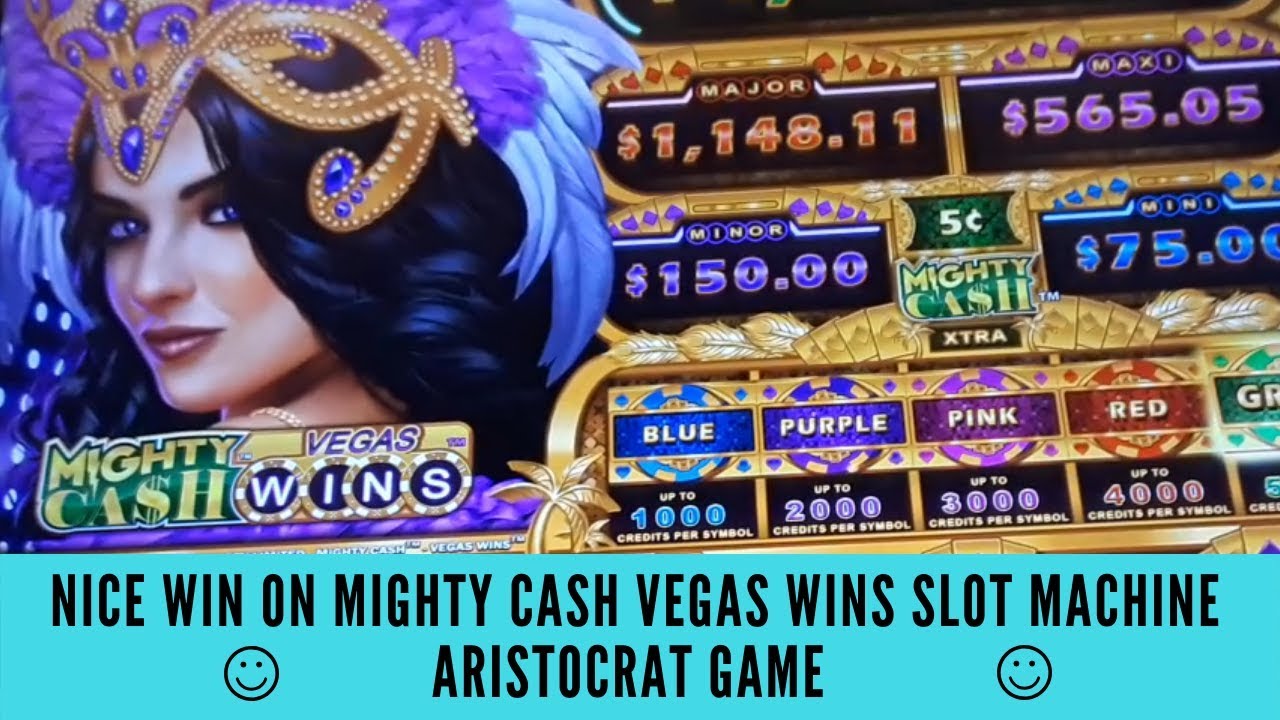 NICE WIN ON MIGHTY CASH VEGAS WINS SLOT MACHINE - ARISTOCRAT GAME - SunFlower Slots