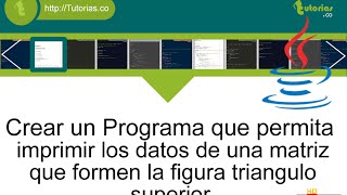 arrays – java (figura triangulo superior)