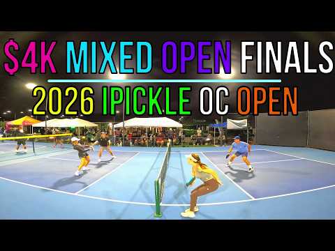 $4K Mixed Open Finals Emery(6.0)/Chew(5.5) vs Dawson(6.0)/Tauber(5.3) | iPickle OC Open