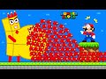 Mario escape vs the giant numberblocks pregnant mix level up maze  game animation