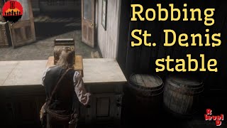 Robbing St. Denis stable #RDR2 #Story