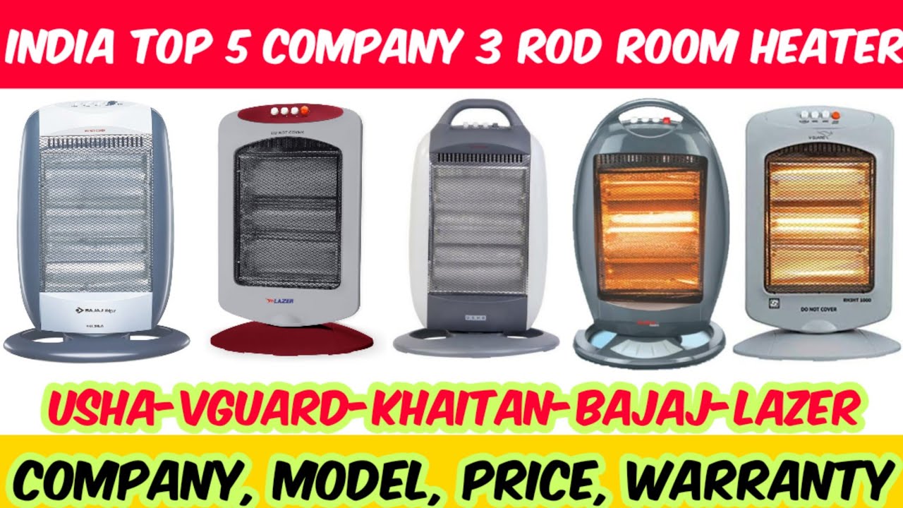 India Top 5 Company 3 Rod Room Heater | Company , Model , Price, Warranty -  YouTube