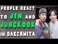 People react to JIN and JUNGKOOK Fighting in Daechwita (Agust D) - BTS