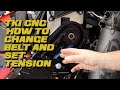 Tki cnc how to change belt and set tension ski doo g5  brp lynx