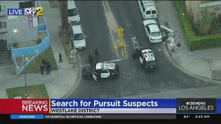 LAPD following ends in arrest of three stolen vehicle suspects in Westlake District