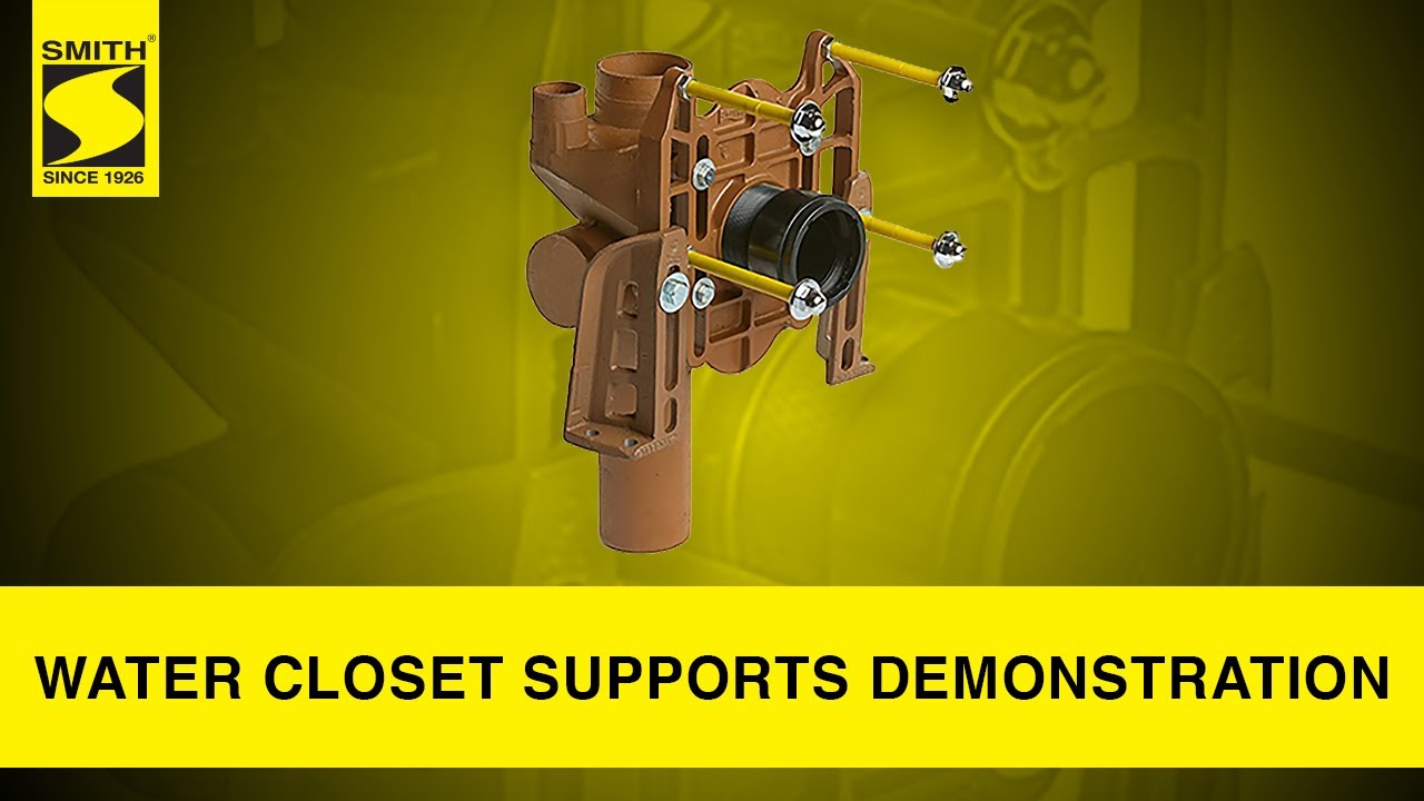 Water Closet Supports Demonstration From Jay R. Smith Mfg Co. YouTube