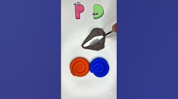 ABCDEF? Gun Alphabet Lore Experiment #satisfying #fyp #alphabetlore #shorts #clay