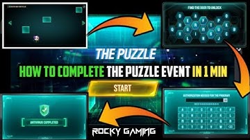 THE PUZZLE EVENT FREE FIRE || HOW TO COMPLETE THE PUZZLE EVENT || MOCO PUZZLE EVENT FREE FIRE ||