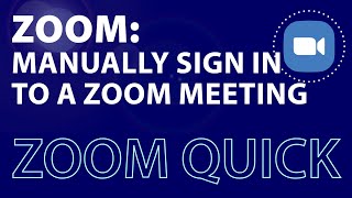 This zoom tutorial shows you how to manually sign in a meeting with id
and password, if don't have an email link that can click. he...