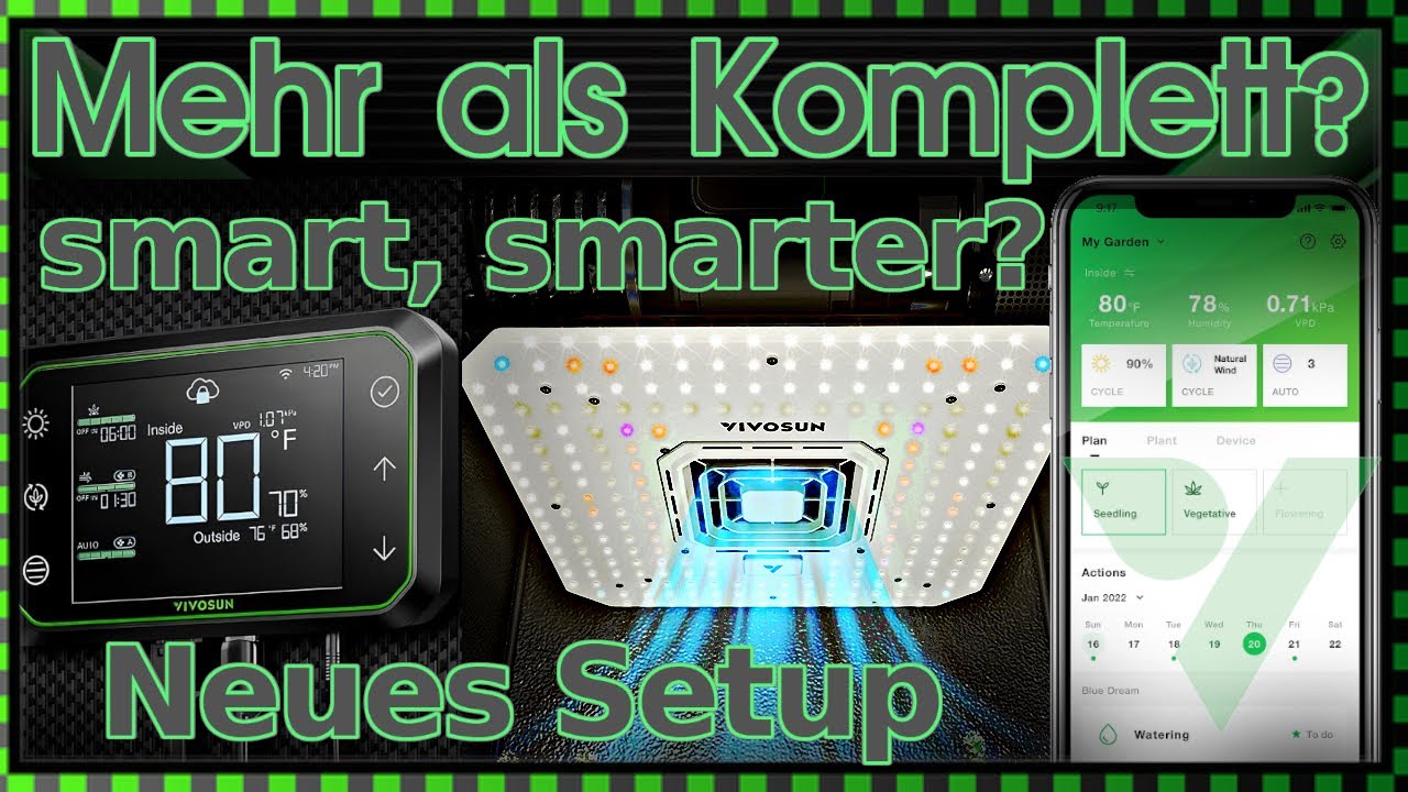 🍁GROWBOX SET VIVOSUN 🍁 +APP Intelligenter Anbau, Gerätesteuerung, Controller, Beleuchtung, Belüftung