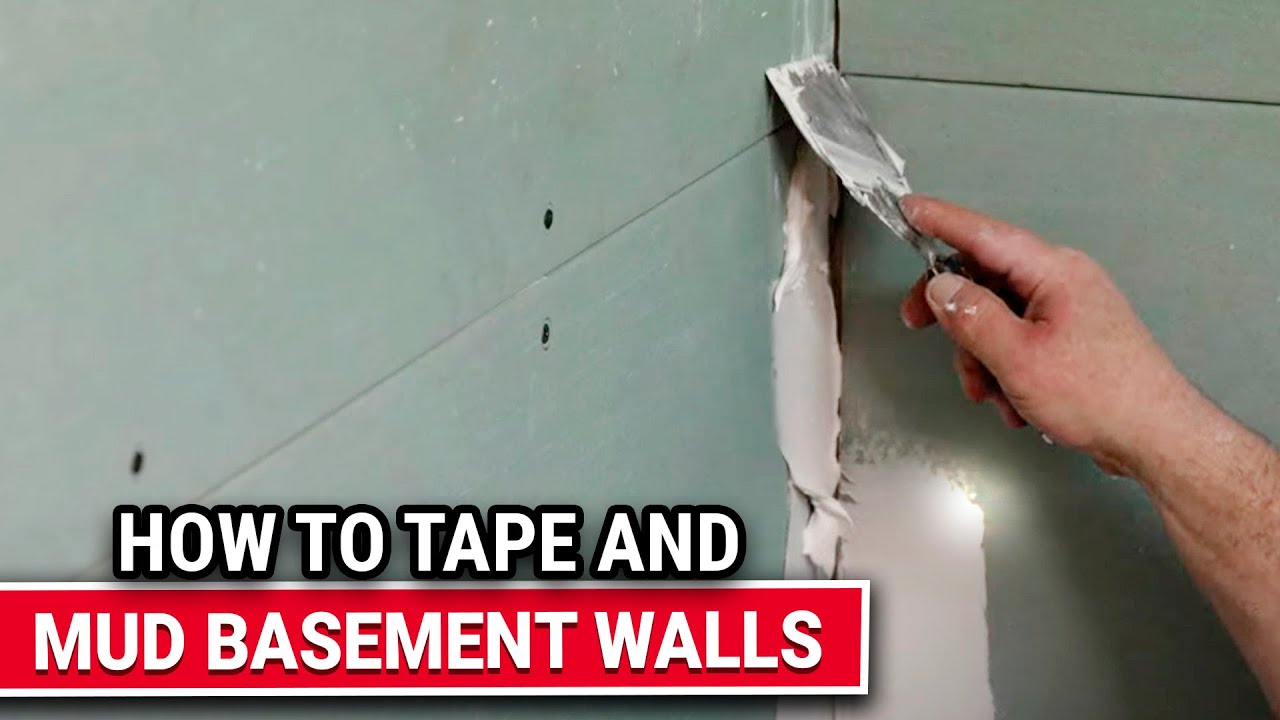 How To Tape and Mud Basement Walls - Ace Hardware - YouTube