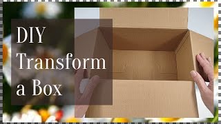 DIY - CARDBOARD BOX Recycling IDEA - Crafts - How to