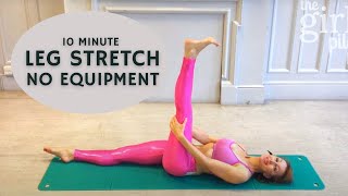 10 min Leg and Back Stretch routine - Hamstrings, Glutes, Inner \& Outer Thigh \& Lower Back | Pilates