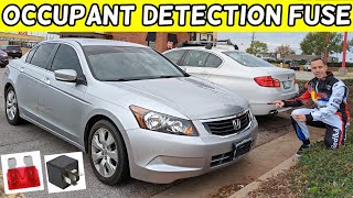 HONDA ACCORD OCCUPANT DETECTION SYSTEM FUSE LOCATION, ODS FUSE, SEAT MAT FUSE 2008-2012