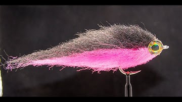 Fly Tying - Tying a tarpon baitfish fly black & pink