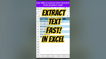 This Excel Trick Will Save You Hours! 🔥| MID Function Hack for Beginners! 💡
