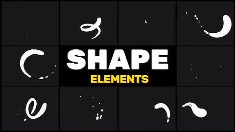 Shape Element Pack Motion Graphics Templates