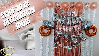 DIY Bride to Be Party Decorations Ideas | Bridal Shower Balloon Backdrop