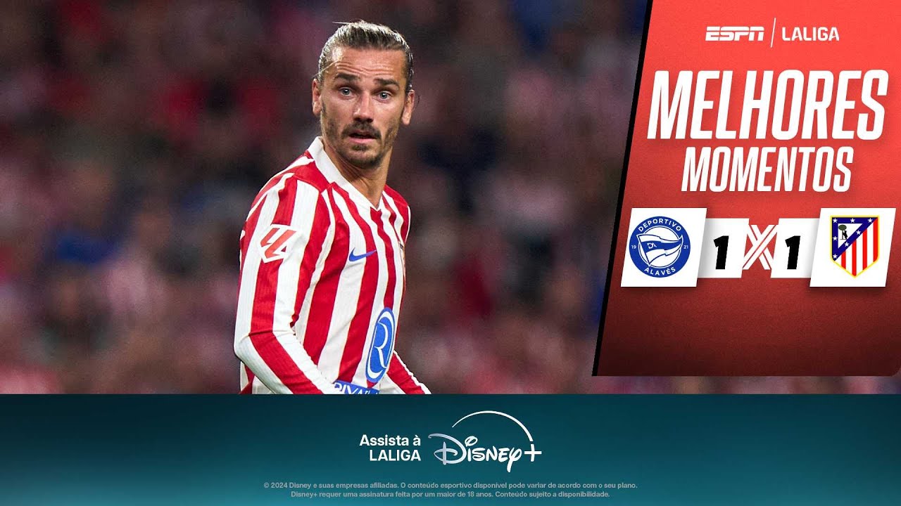Com GRIEZMANN, ATLÉTICO DE MADRID empilha chances e SÓ EMPATA com ALAVÉS | Melhores momentos
