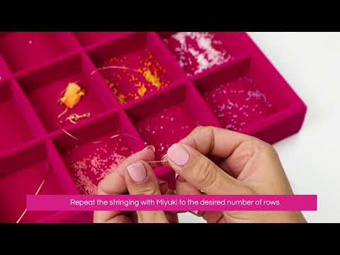 Handmade jewellery: Miyuki earrings made with Artistic Wire ♡ DIY