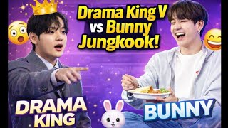 "Drama King" vs "Bunny"!😂Interview funny moments😅#jungkook#bunny#btsinterviews#jkandv#kimseokjin#bts