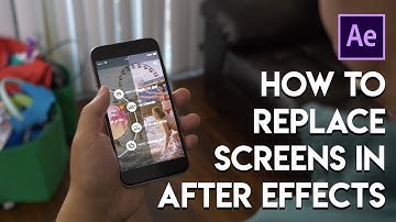How to Replace Phone Screens with Another Image | After Effects CC Tutorial
