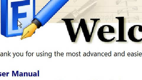 FontCreator Getting Started