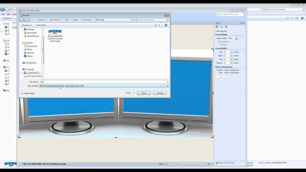 Resize, Crop, Flip, Rotate image using windows - YouTube