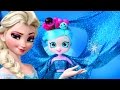 Shopkins VS Frozen Elsa Glitter Slime VS Frozen Anna Sparkle Glitter Slime DIY