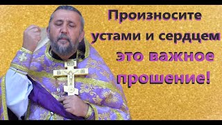 Произнесите устами и сердцем это важное прошение! Священник Игорь Сильченков.