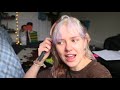 bleaching my hair & having a meltdown