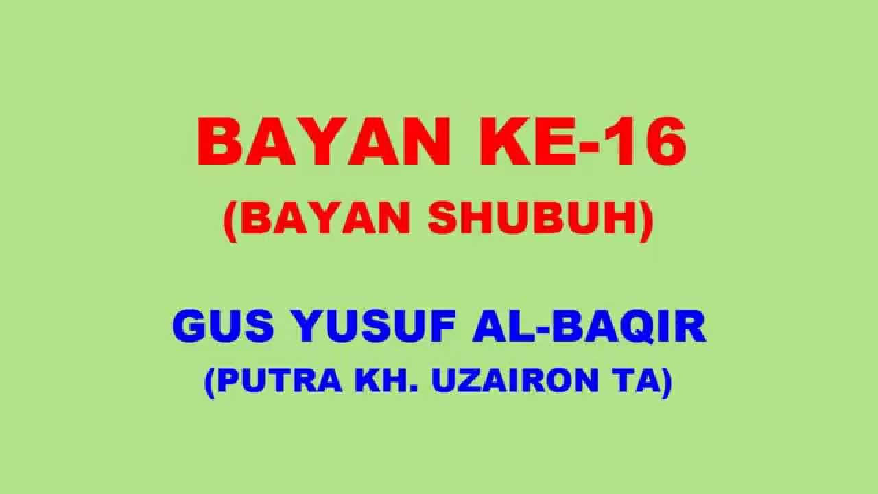 016 Bayan KH Uzairon TA Download Video Youtubemp3