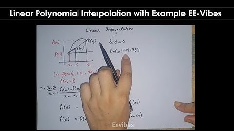 Linear Polynomoial Interpolation with an Example #interpolation