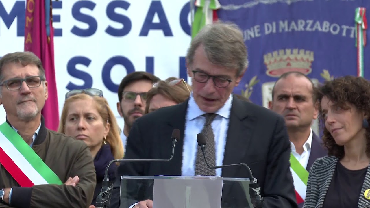 Discorso del Presidente Sassoli alla Commemorazione della Strage di Marzabotto