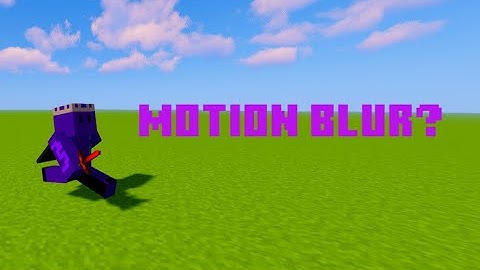 Motion Blur Shaders!?