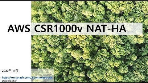 AWS CSR1000v #1 AWS basic for network engineer