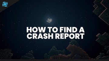 How to find a Minecraft crash report