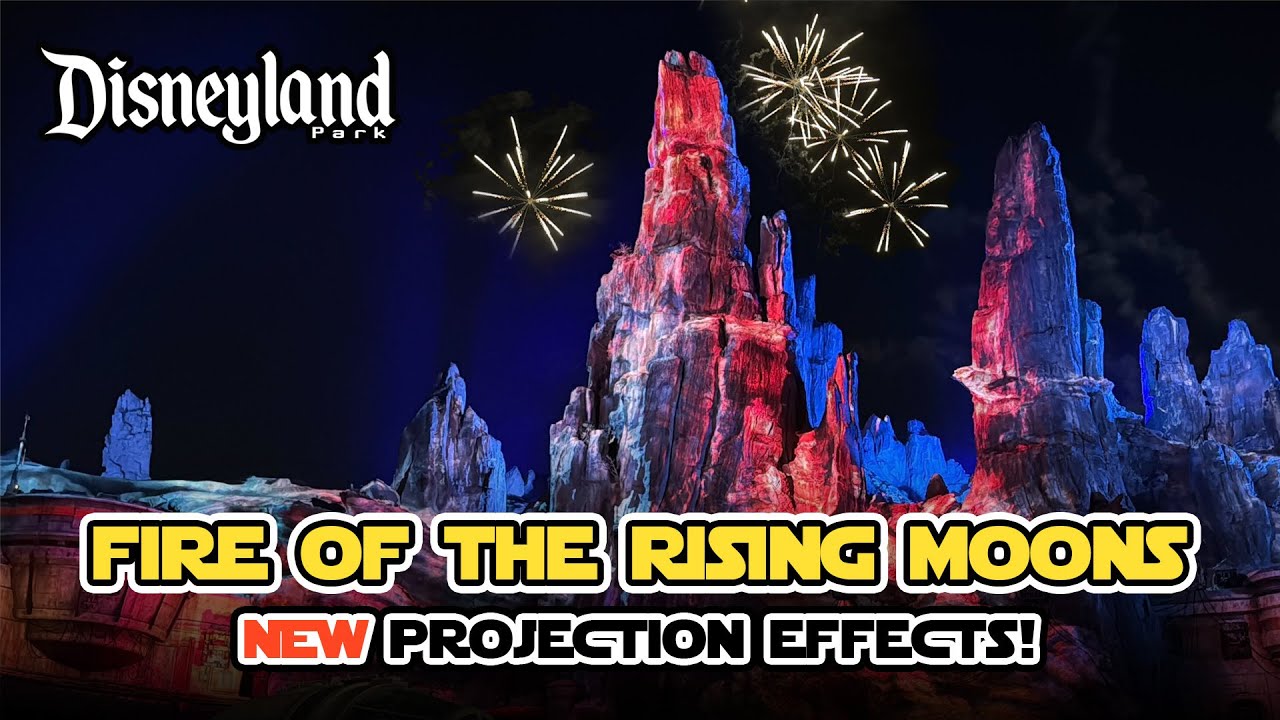 Fire of the Rising Moons with new projections in Star Wars: Galaxy's Edge at Disneyland