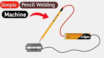 How to make simple Welding Machine.12V DIY welding machine with blade.pencil welding machine.