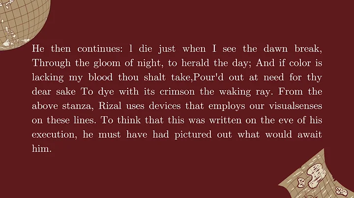 My Last Farewell (Mi Ultimo Adios) 1896