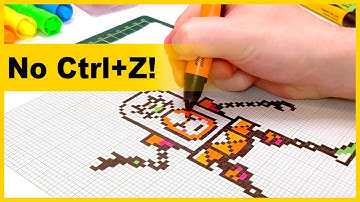 Making Pixel Art on Graph Paper!
