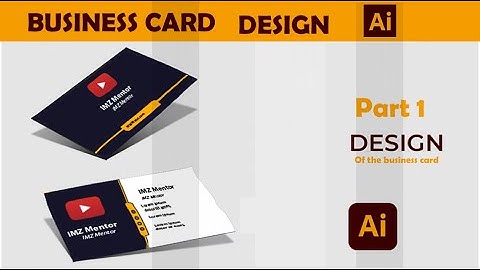 how to create business card in adobe illustrator | free visiting card