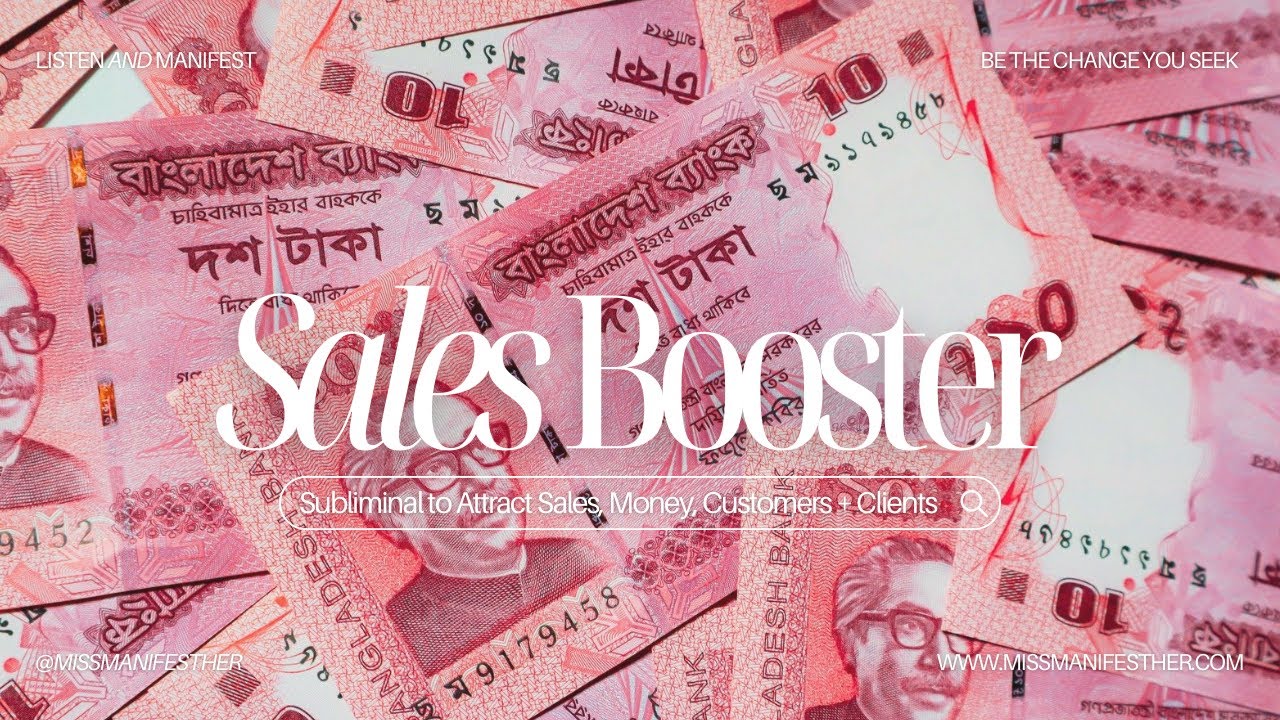 💸 SALES BOOSTER 🆙 Subliminal to Attract more Clients + Manifest Customers ✨