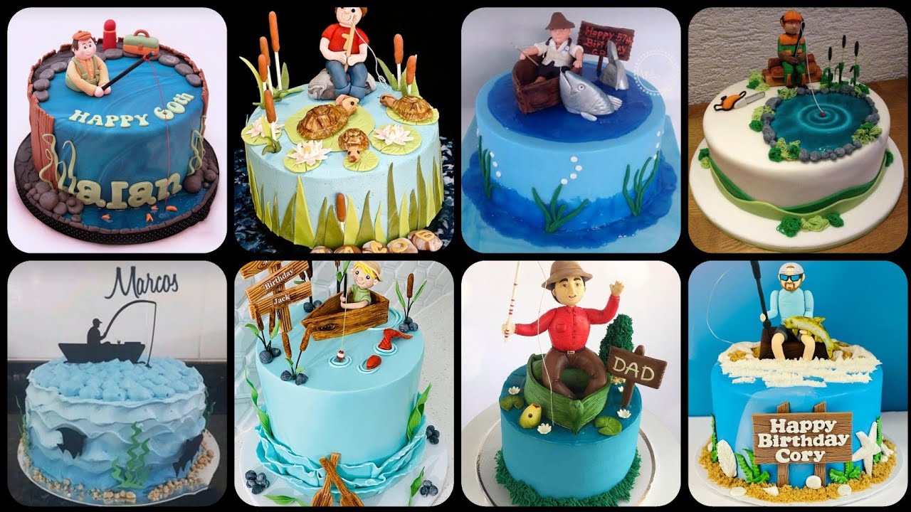 Top 40+ Fishing Theme Cake Designs 2021/Birthday Cake Ideas For Fishing  Lover/Cake Decoration Ideas 